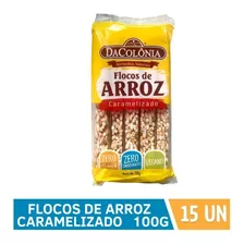 Flocos De Arroz Caramelizado 100g Dacolônia 15 Unidades