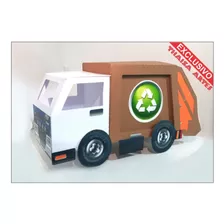 Caminhão Coletor De Lixo Gari Caçamba Arquivo Silhouette