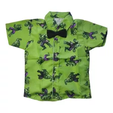Camisa Infantil Temática Social Hulk Festa Menino