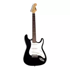 Guitarra Elétrica Land LG-1 Stratocaster De Platane Black Verniz Brilhante Com Diapasão De Pau-rosa