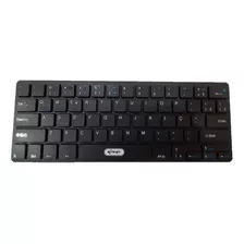 Teclado Bluetooth Pc/tablet/celular/notebook Sem Fio Macio Cor De Teclado Branco Idioma Português Brasil