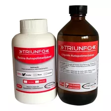 Resina Acrílica Autopolimerizavel Po + Liquido 250ml + 225gr