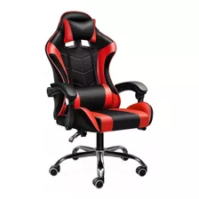 Silla Gamer De Cuero Reclinable Ergonómica Con Masajeador