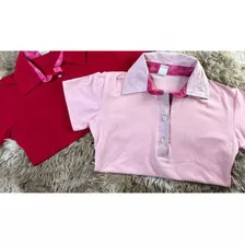 Kit 2 Camisa Polo Feminina (tamanho P)