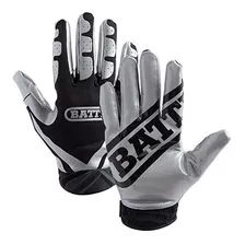 Battle Ultra-stick Guantes Receptor, Jóvenes Grande - Plata 