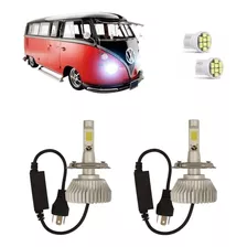 Lampadas Led 6000k Farol Alto E Baixo Volkswagen Kombi 2001