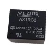 Rele Metaltex Ax1rc2 12v 15a 125vac 5 Pinos (180 Peças)