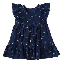 Vestido Viscose Folk Toddler Tip Top