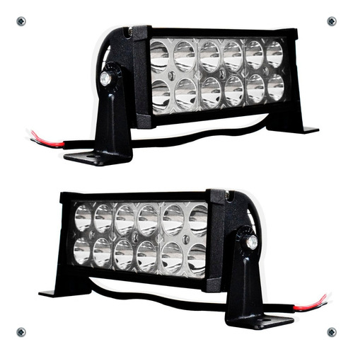 2 Barra 12 Led Pickup Jeep 4x4 7 Pulgadas Universal Foto 2