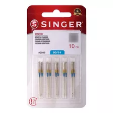 Agujas Singer 2045 90/14 Para Máquina De Coser Color Plateado