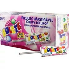 Pirulito Mastigável - Bolete Tutti Frutti - Caixa Com 50un