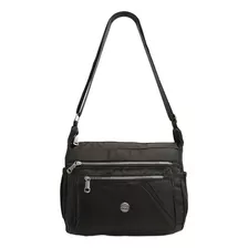 Bolsa Feminina Alça Ombro Transversal Casual Tiracolo Dia Cor Preto