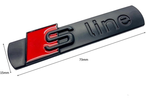 Par De Emblemas Sline Logos Para Audi S Line 7.2x1.8cm Foto 9
