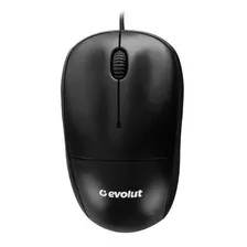 Mouse Óptico Evolut Eo-102 Preto 1000 Dpi