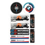 Bmw Racing Sport Kit De Stickers Para Moto Planilla Rb08