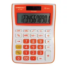 Calculadora Mesa Laranja Ref.pc100-o Procalc Cor Vermelho