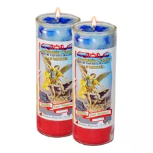 Veladora San Miguel Arcángel T Protección / Juicios 2 Pack