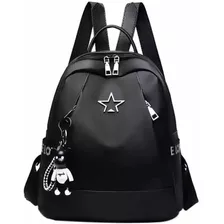 Mochila Casual Sijimima Tela Estrella Tela Estrella Color Negro Diseño Liso 13l