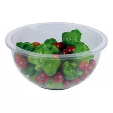 Ensaladera Bowl Compotera Grande Cristal Acrílico 3,6 Lt