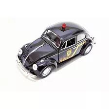 Miniatura Fusca Policia Federal Viatura Abre Porta Malas