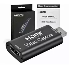 Capturadora De Vídeo Hdmi To Usb 