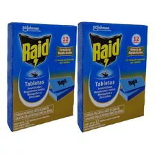 Pack X 2 Raid Repuesto Tabletas Mata Mosquitos Y Zancudos