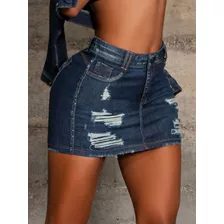 Minissaia Jeans Com Destroyed Ref. 65397 Pit Bull