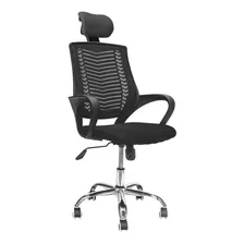 Silla De Escritorio Top Living F-sill-q2 Gamer Ergonómica Negra Con Tapizado De Mesh