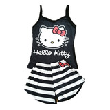 Pijama De Mujer De Hello Kitty Short Y Blusa (ch-m)