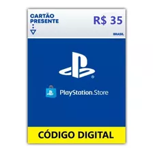 Cartão Card Playstation Store 35 Reais Psn Plus Ps4 Ps5 Br