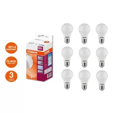 Lâmpada Led Bulbo 15w Osram Luz Branca 6500k Kit 10pçs