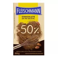 Chocolate Pó Solúvel 50% Cacau Fleischmann Caixa 200g