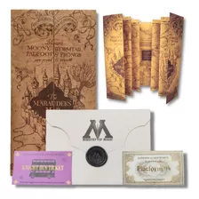 Mapa Maroto + Carta Ministério + Tickets - Harry Potter