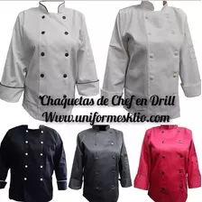 Chaqueta De Chef Filipina Uniformes De Cocina, Batas Y Más