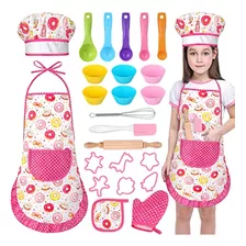 Giftinbox Juego De Chef De Cocina Y Horneado Para Niños, 25 