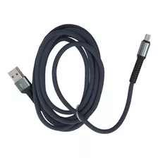 Cable Usb Tipo C Carga Rapida 2.4a Ultra Durabilidad Ldnio Color Gris