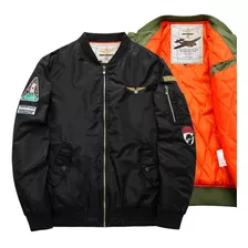 Chaqueta Piloto Bombardero Nasa - Negra