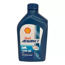 Aceite De Moto 15w50 Shell Advance 4 Tiempo Ax7 1 Litro