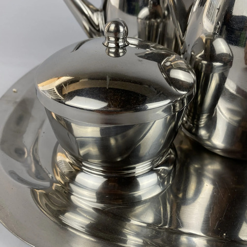 Jogo Jantar De Xícaras De Café Fracalanza Inox Vintage Prateado 6