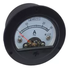 Amperímetro Analógico 52mm Redondo Medição Direta 50a