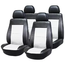 Funda Cubre Asiento Cuerina Cuero Auto Universal Completa