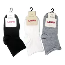 Kit Com 3 Pares De Meias Lupo Feminina Sem Punho