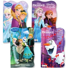 Disney Frozen Y Frozen 2 Libros De Carton (juego De 4 Libro