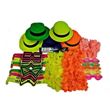 Pack Cotillon Fiesta Fluor Basico 85 Art.