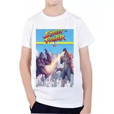 Playera Godzilla Vs King Kong Estilo Street Fighter