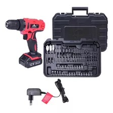 Parafusadeira Furadeira Impacto 12v Worker Kit Brocas 52pçs