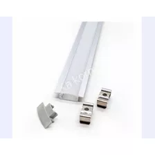 15 Perfil De Alumínio Para Fita Led - 2 Metros Embutir 24mm Cor Da Luz Sem Led Tensão De Operação 12v 110v/220v