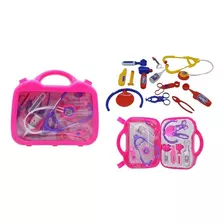 Super Kit Maleta Rosa De Médica Doutora-enfermeira Infantil