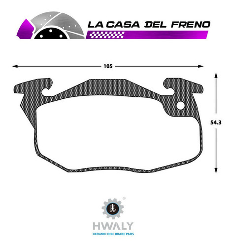 Pastilla De Freno Delantera Citroen Ax 1.4 1991-1997 Foto 3