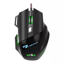 Mouse Óptico Gamer Rgb 7 Botões 3200dpi Usb Weibo X7